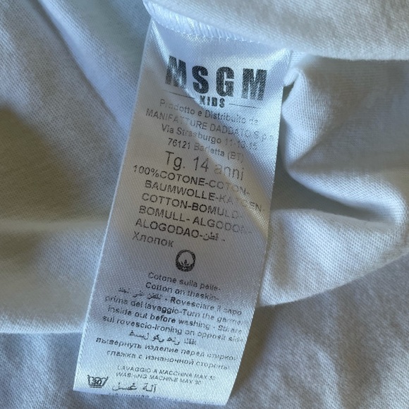 MSGM Kids Sweatsuit Tee and Pants 14years - Picture 4 of 8